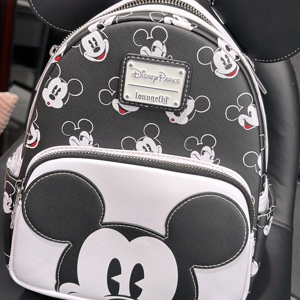 Loungefly Disney Mickey Mouse Black and White Backpack - NWT